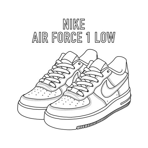 nike air force ausmalen|Ausmalbilder Nike .